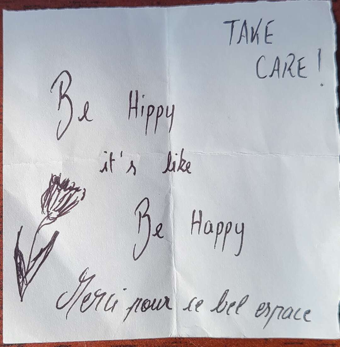 Be hippy it's like Be happy