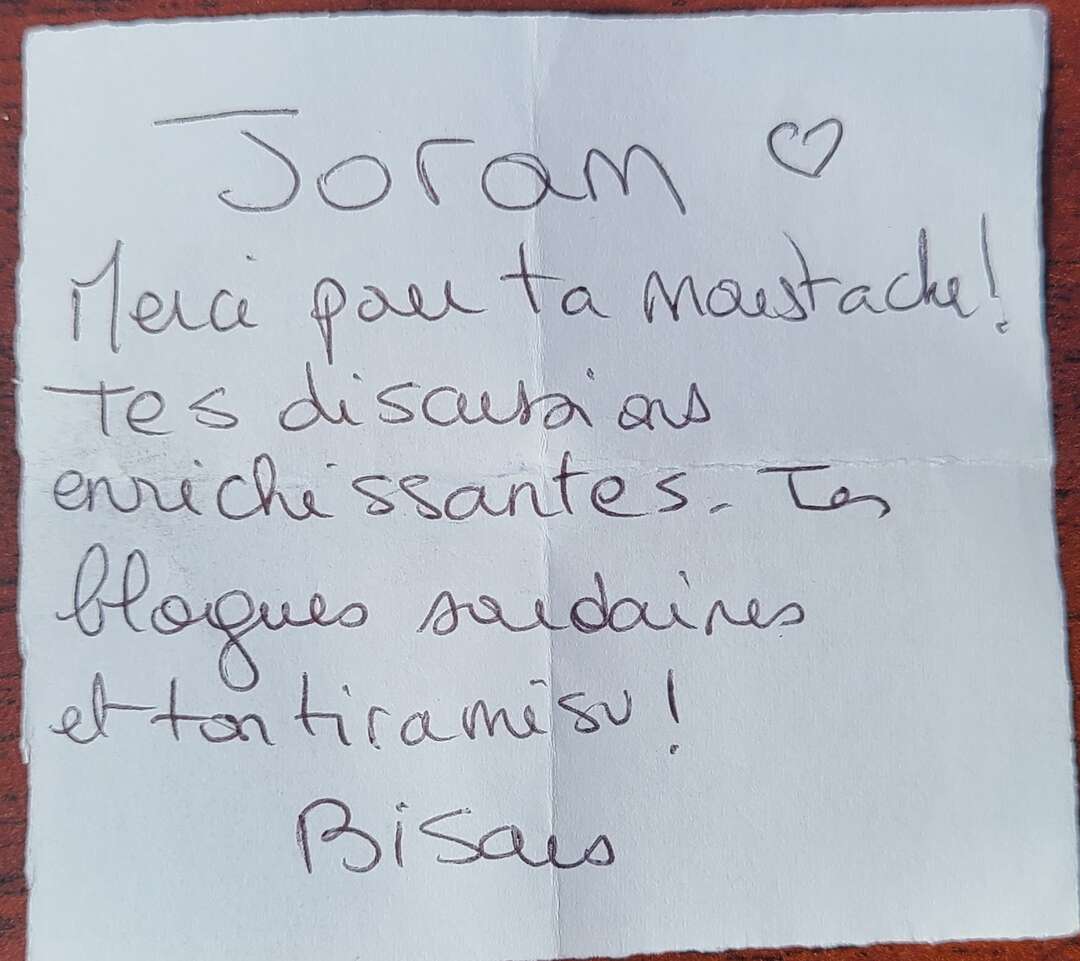 Mot de Taïna pour Joram
