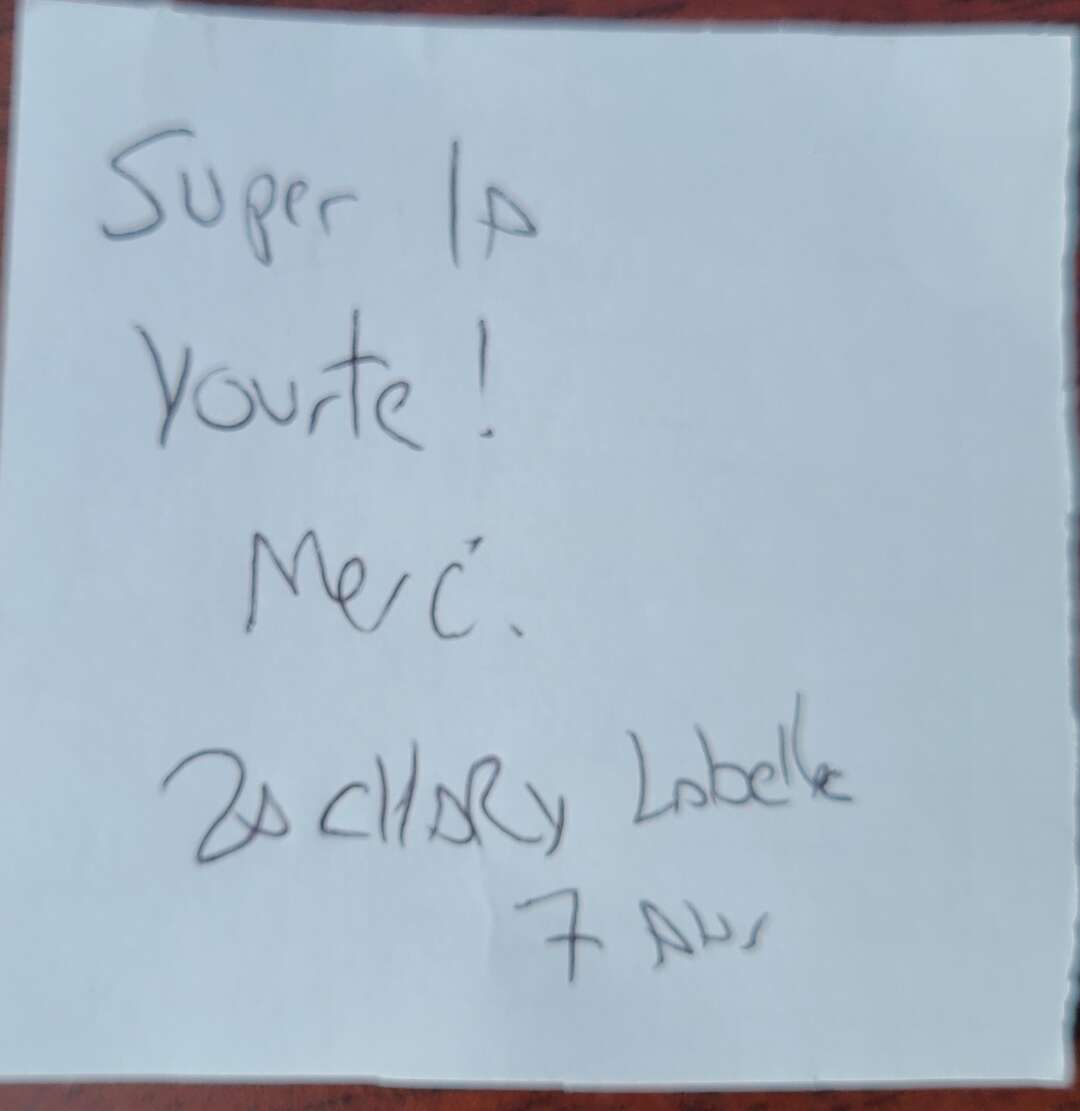 Super la yourte ! Merci. 2sCHARY Labelle 7 ans