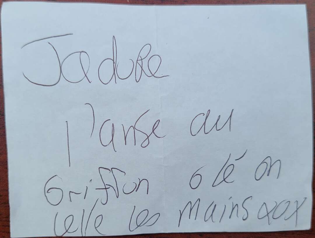 Jadore l'anse au griffon olé on lève les mains xox