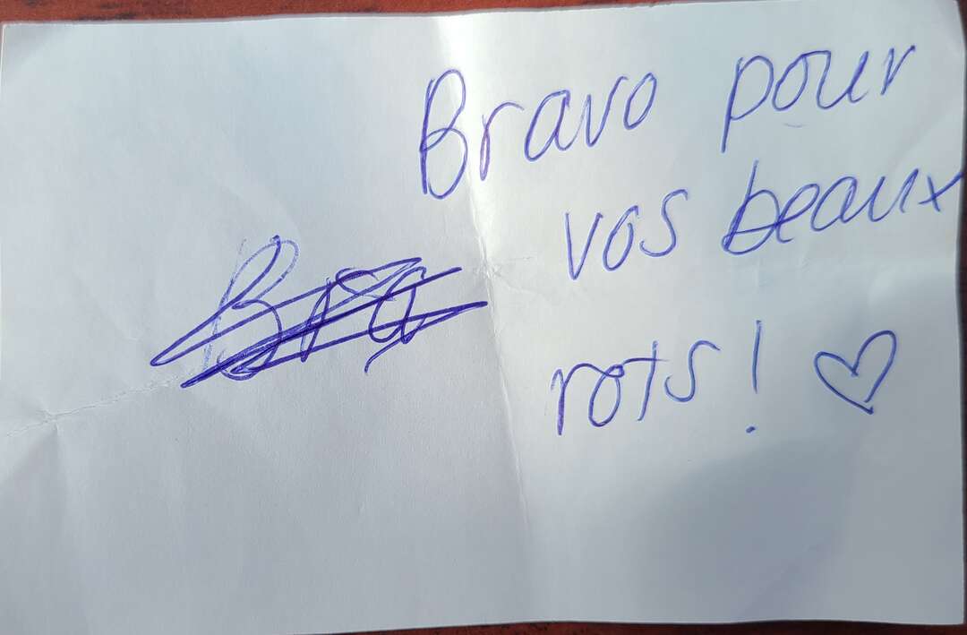 Bravo pour vos beaux rots !