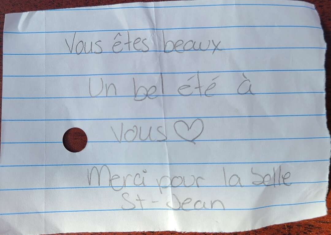 Vous êtes beaux Un bel été à vous Merci pour la belle St-Jean