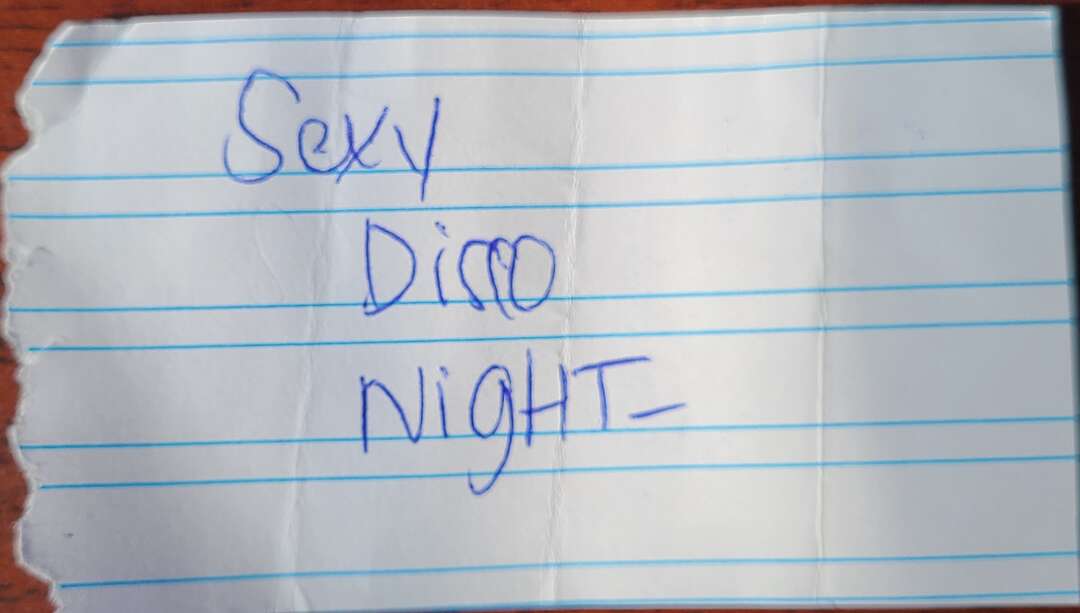 Sexy disco night